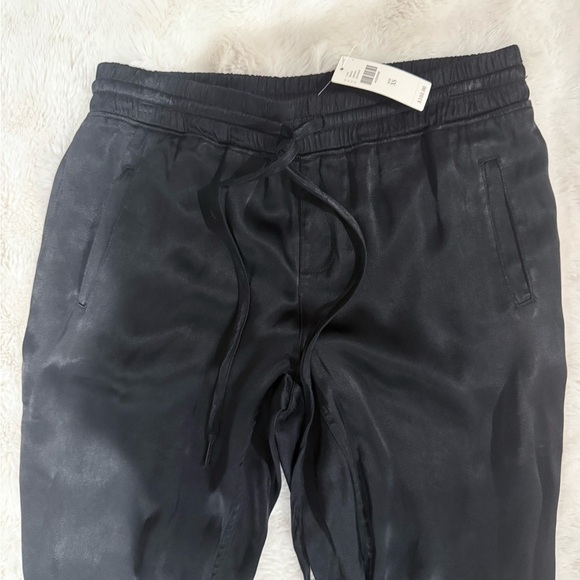 Anthropologie Sanctuary Black Satin Jogger Pants NWT XS - Picture 2 of 6